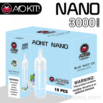 Nano vaporisateur aokit nano 3000puffs